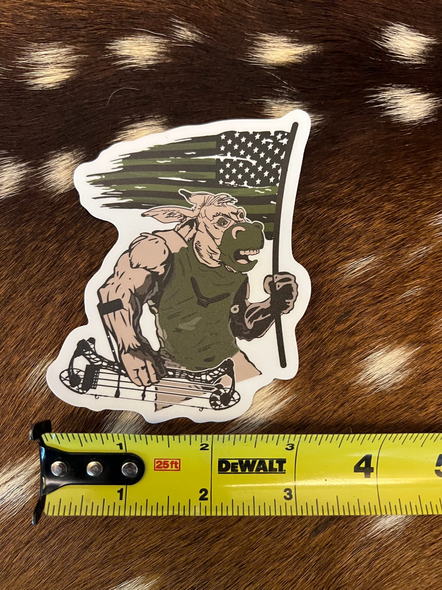 Blazer the mule decal width